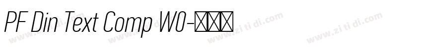 PF Din Text Comp W0字体转换